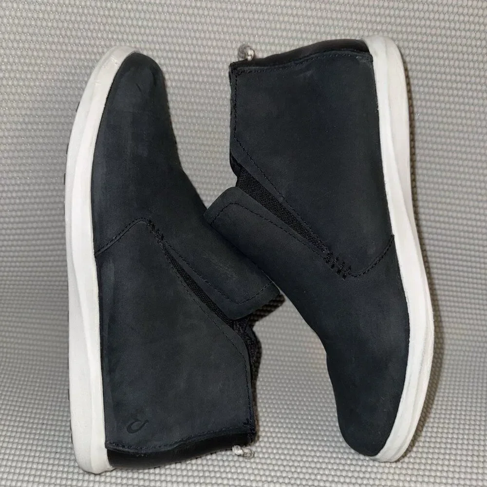 Olukai Hawai'iloa Manu Hope Waterproof Black Booties Shoes Women’s Size 8.5